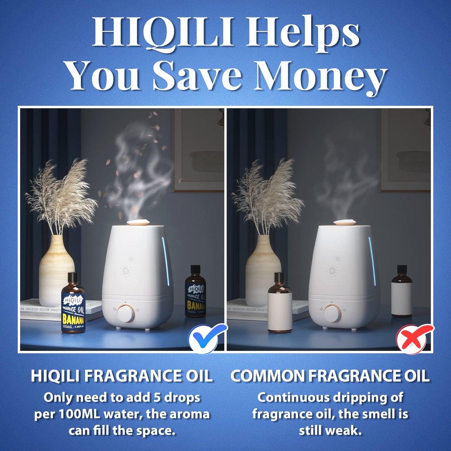 HIQILI Banana Essential Oil – 3.38 Fl Oz Diffuser & DIY Fragrance Oil (Halloween & Thanksgiving)