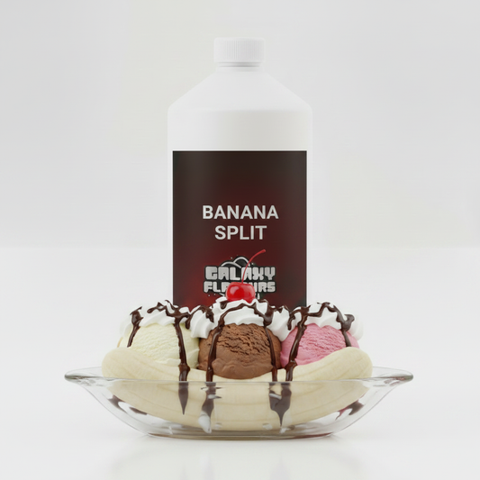Banana Split Food Flavouring - Professional High Strength - 1 Litre
