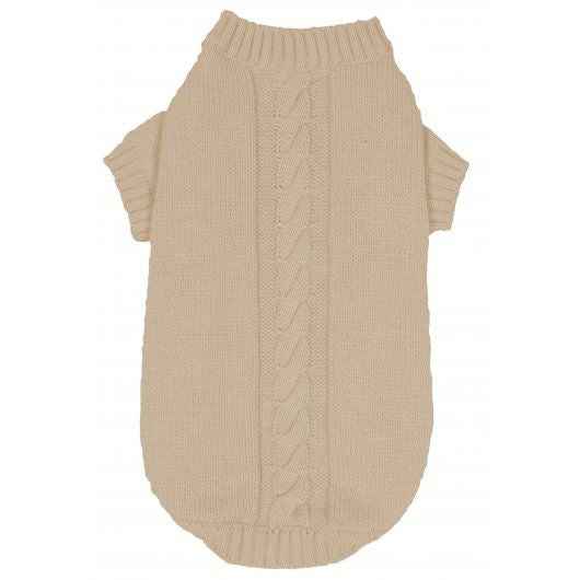 Banbury & Co Knitted Dog Jumper Ivory Medium