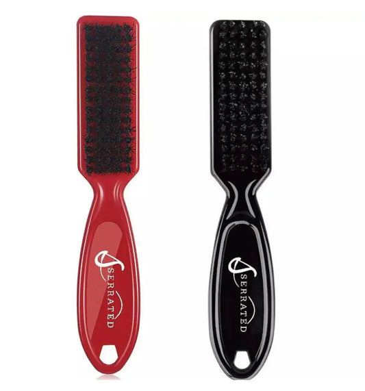 SERRATED Barber Fade Brush Soft Bristle