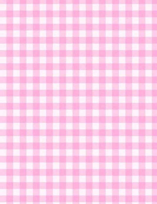Barbie Plaid Fabric – Fabric by Metre, Options: Satin, Crepe, Spandex, Chiffon