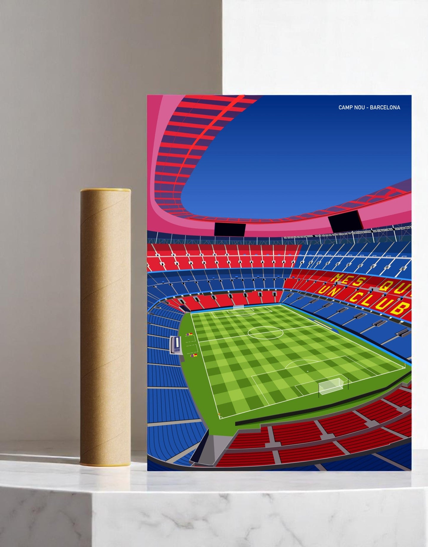 Barcelona Spotify Stadium A3 Print