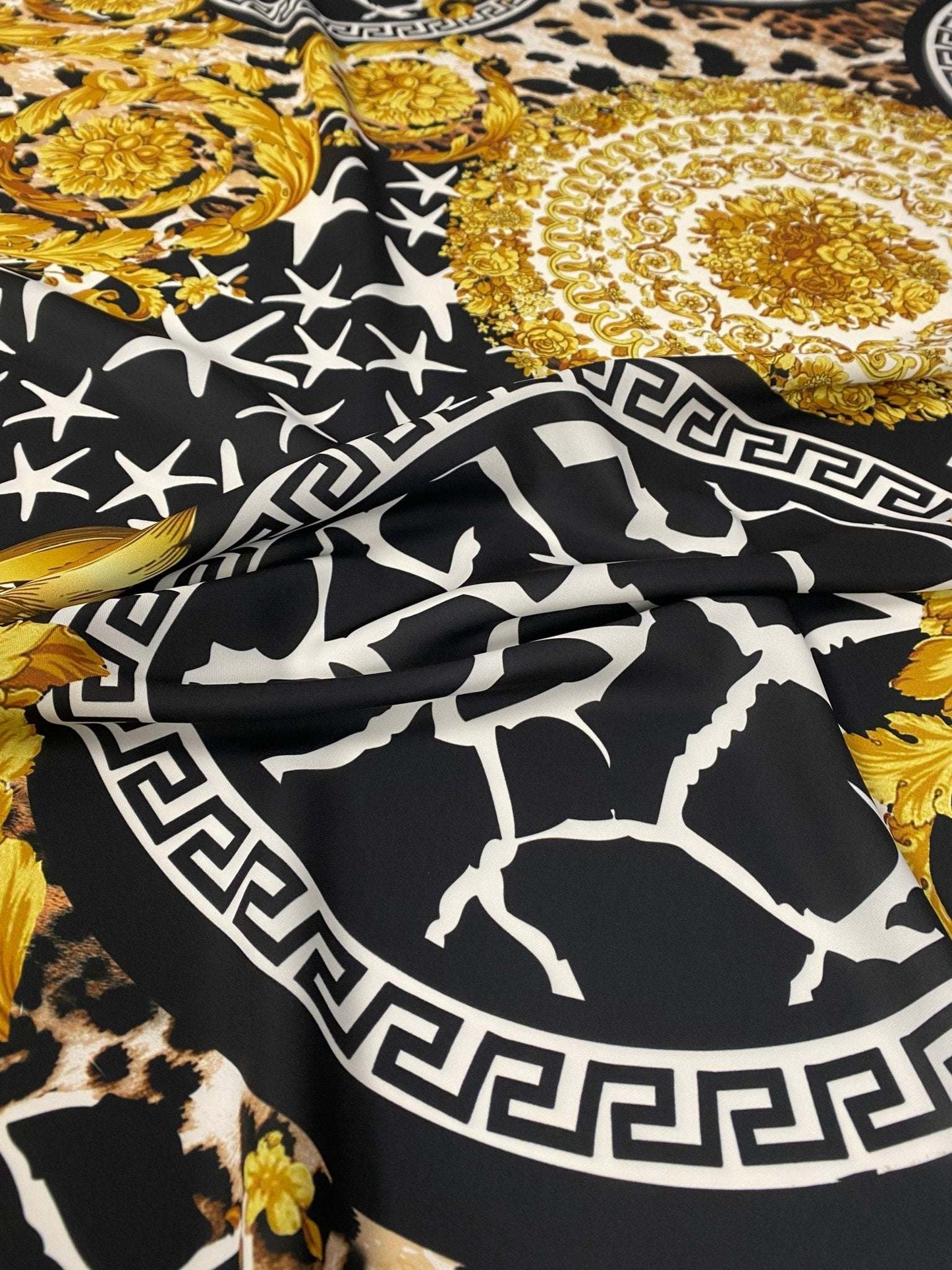 Baroque Greek Key Fabric Sold by Metre