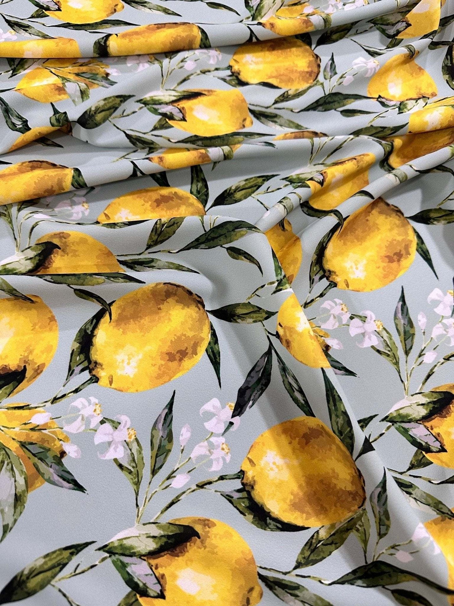 Baroque Lemon Fabric Sold by Metre