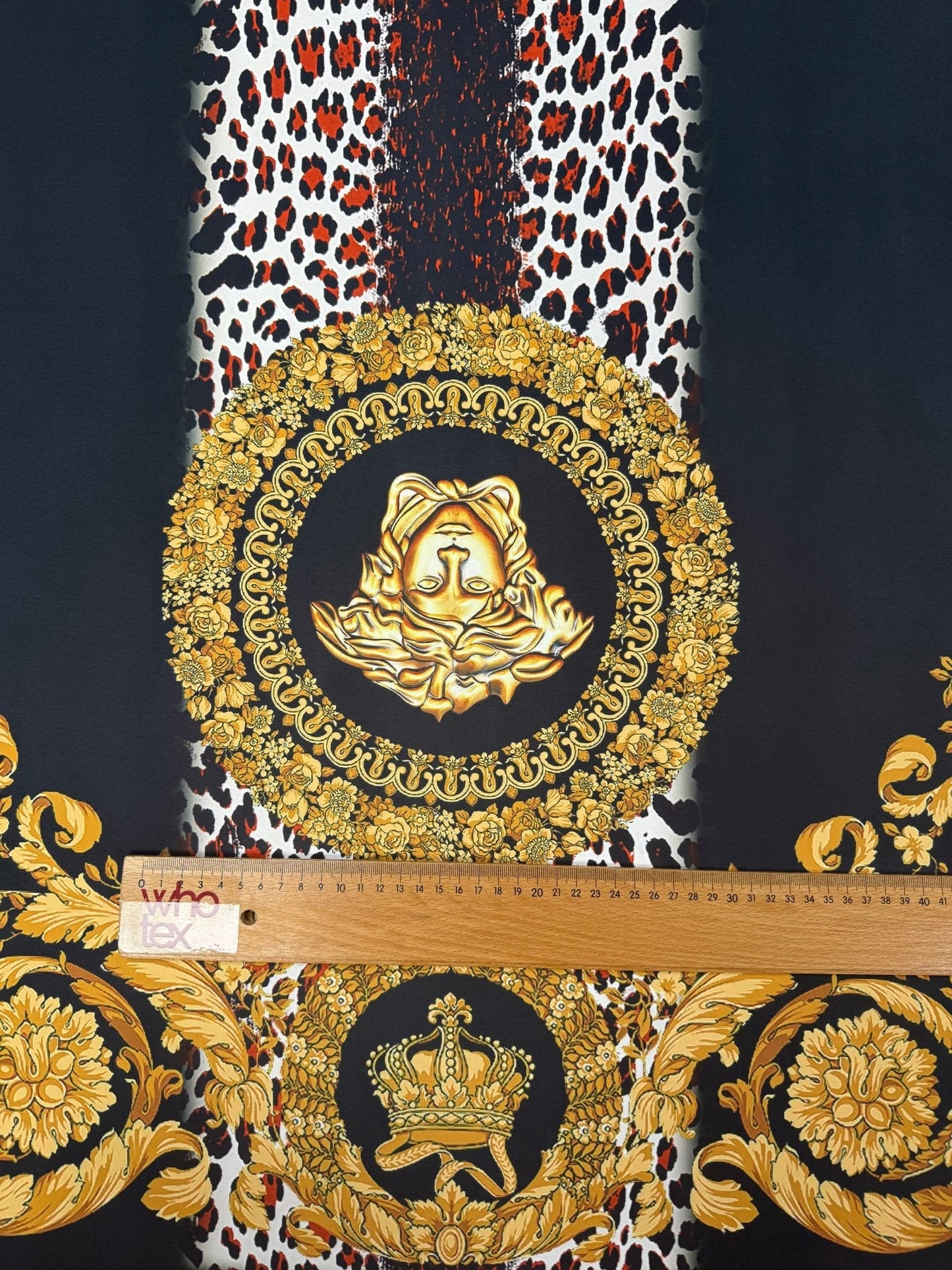 Baroque Leopard Fabric Sold by the Metre