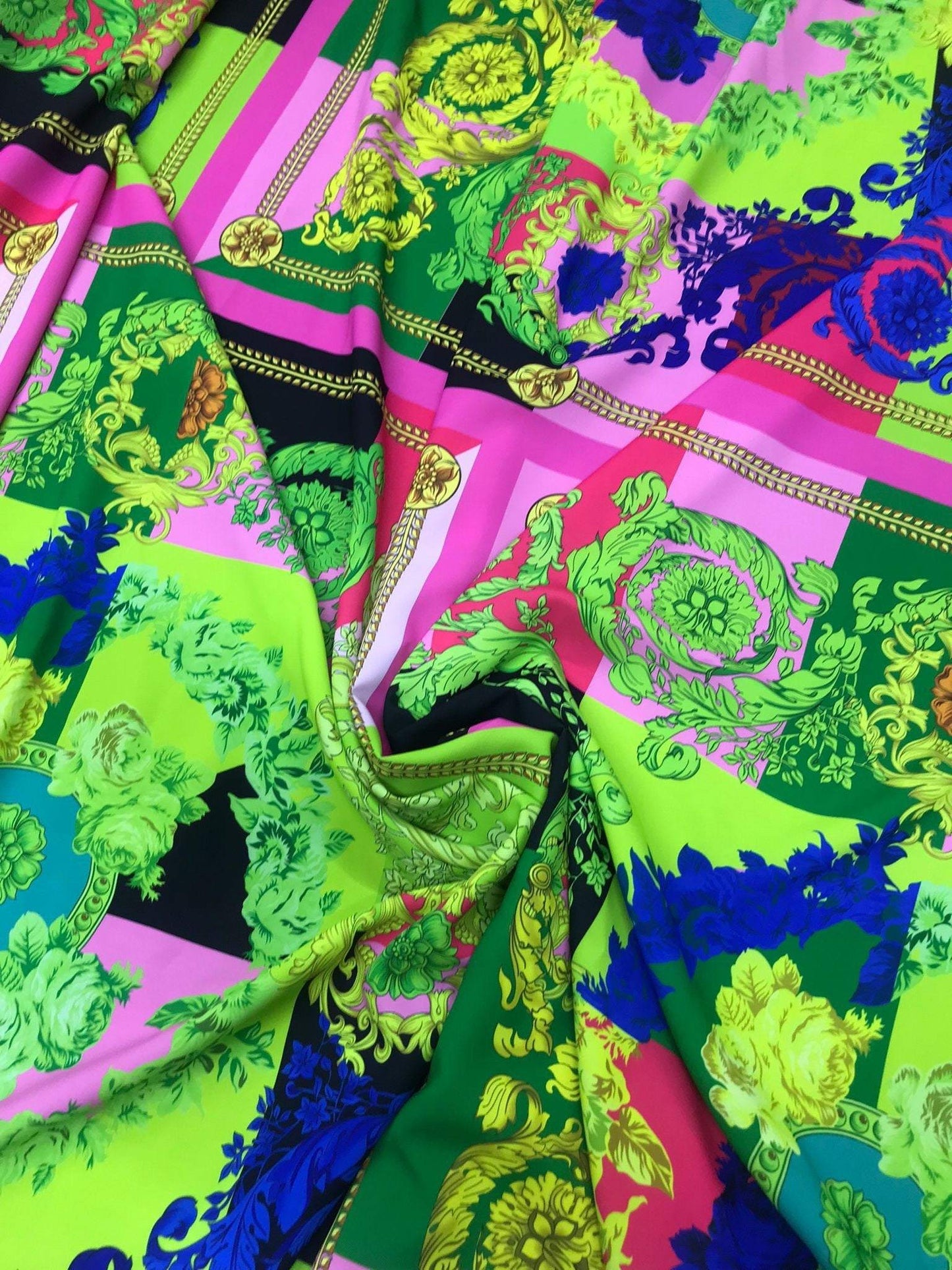 Baroque Pattern Fabric by Metre