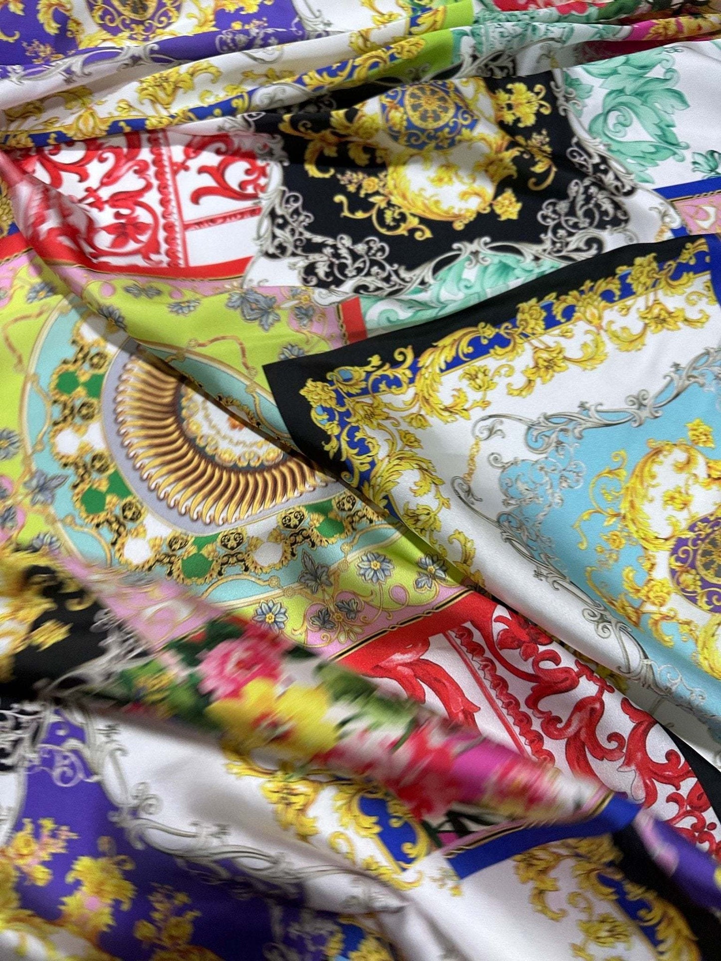 Baroque Pattern Fabric – Fabric by Metre, Multiple Options for Sewing & Dressmaking