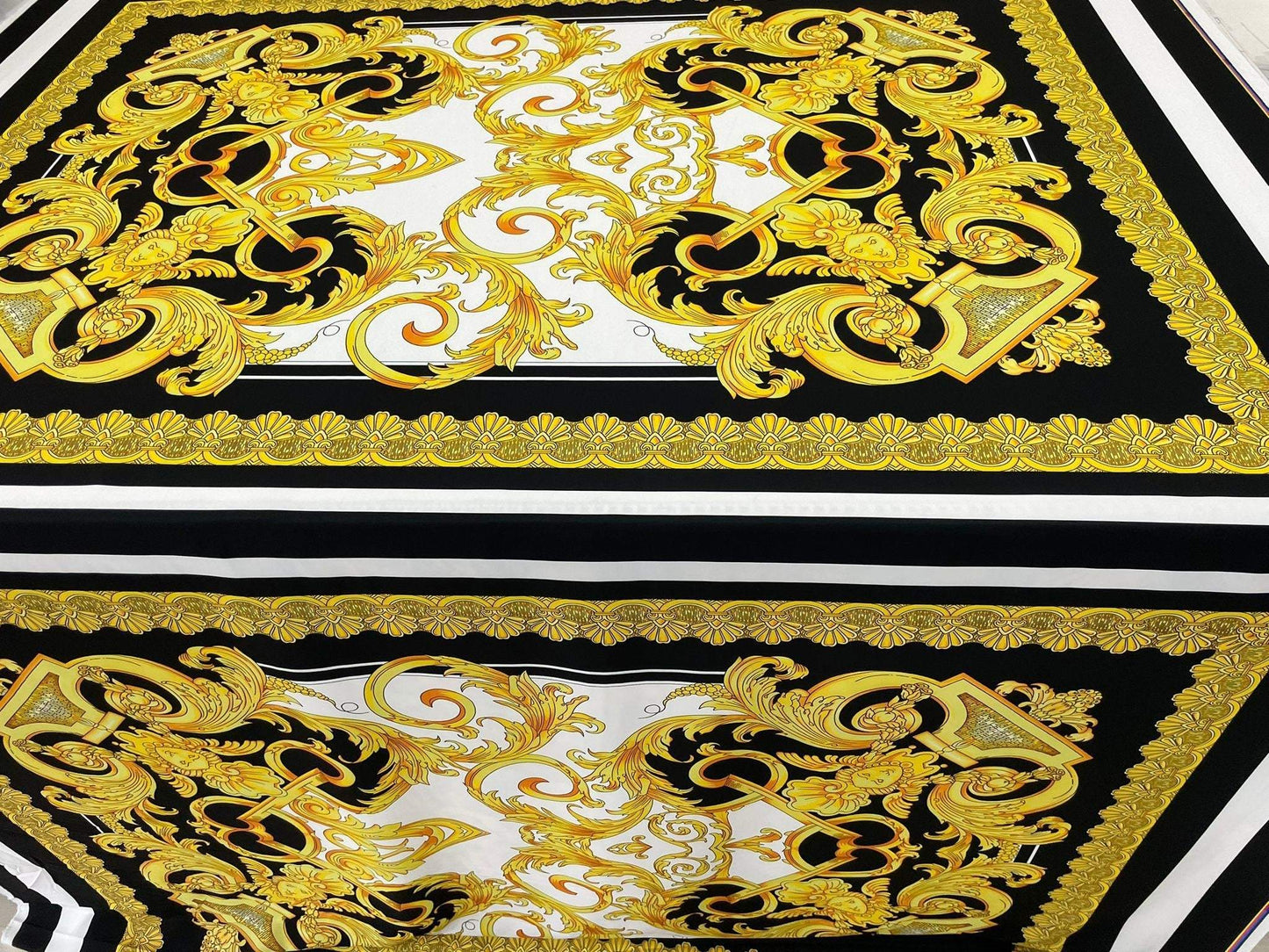 Baroque Silky Crepe Fabric – Custom Printed Fabric on Satin, Crepe, Spandex or Chiffon