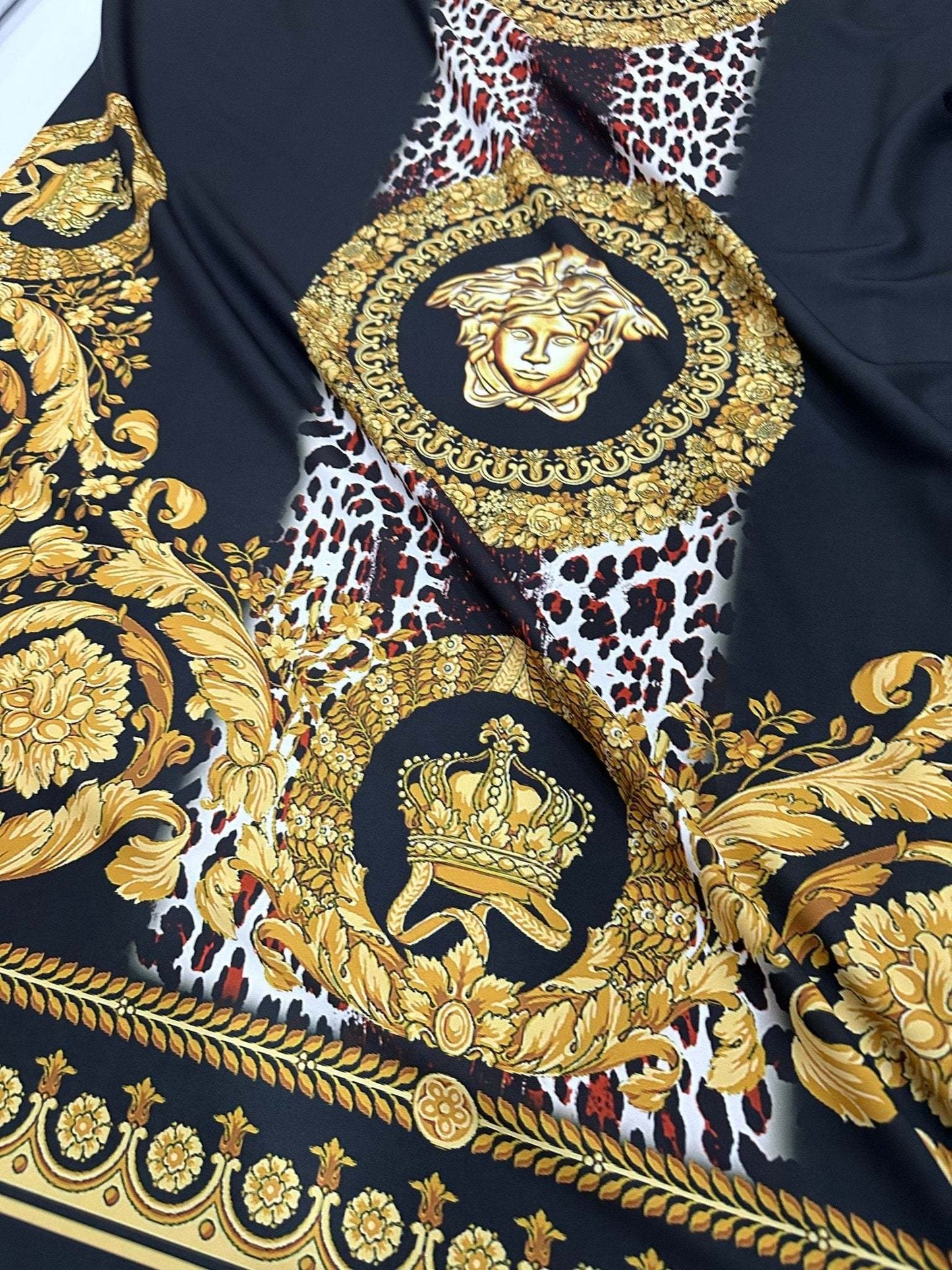 Baroque Leopard Fabric – Multiple Fabric Options, Sold by Metre