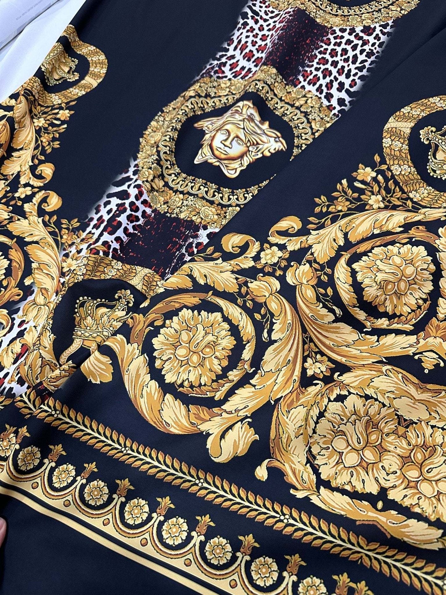 Baroque Leopard Fabric – Multiple Fabric Options, Sold by Metre