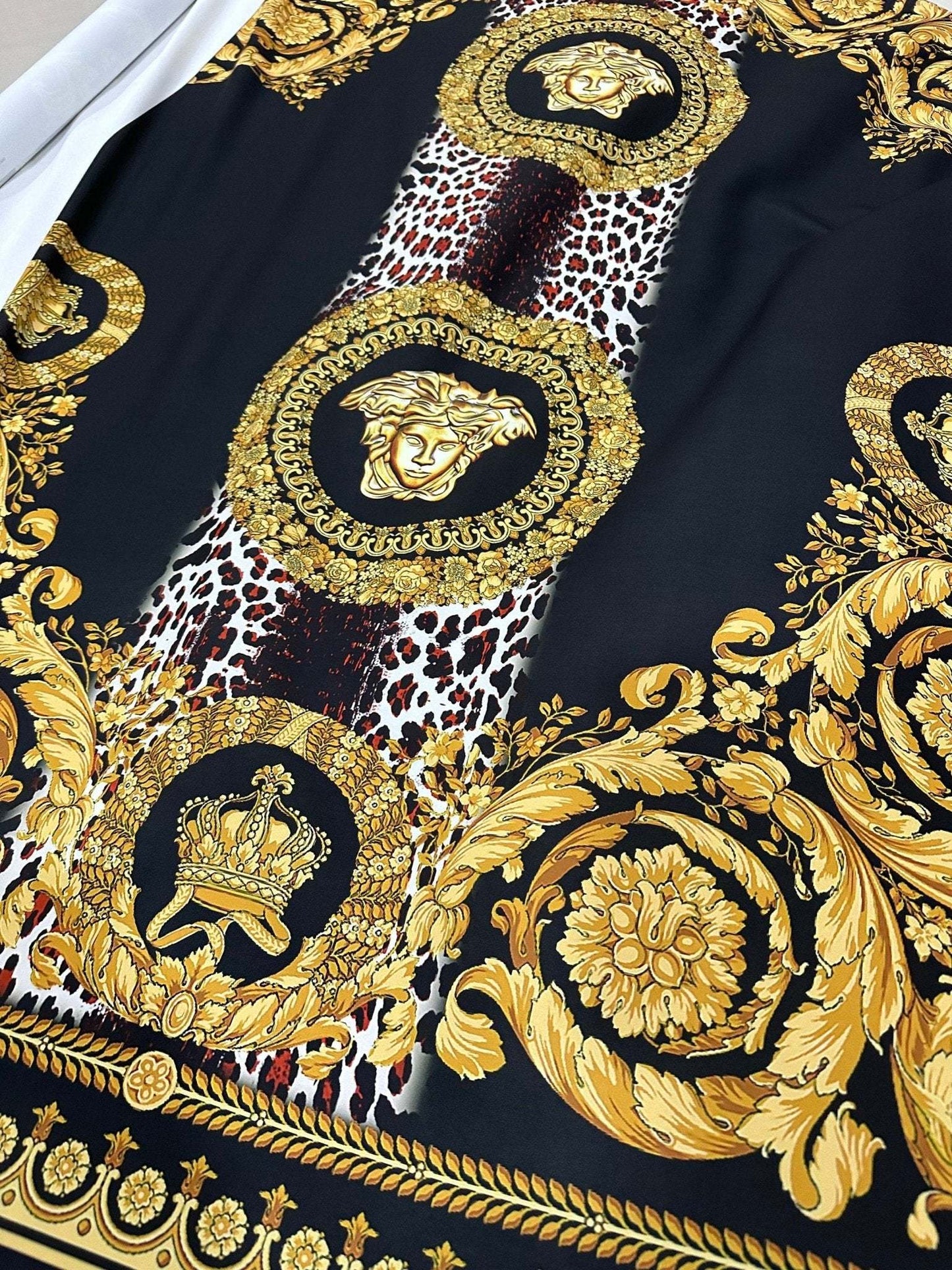 Baroque Leopard Fabric – Multiple Fabric Options, Sold by Metre