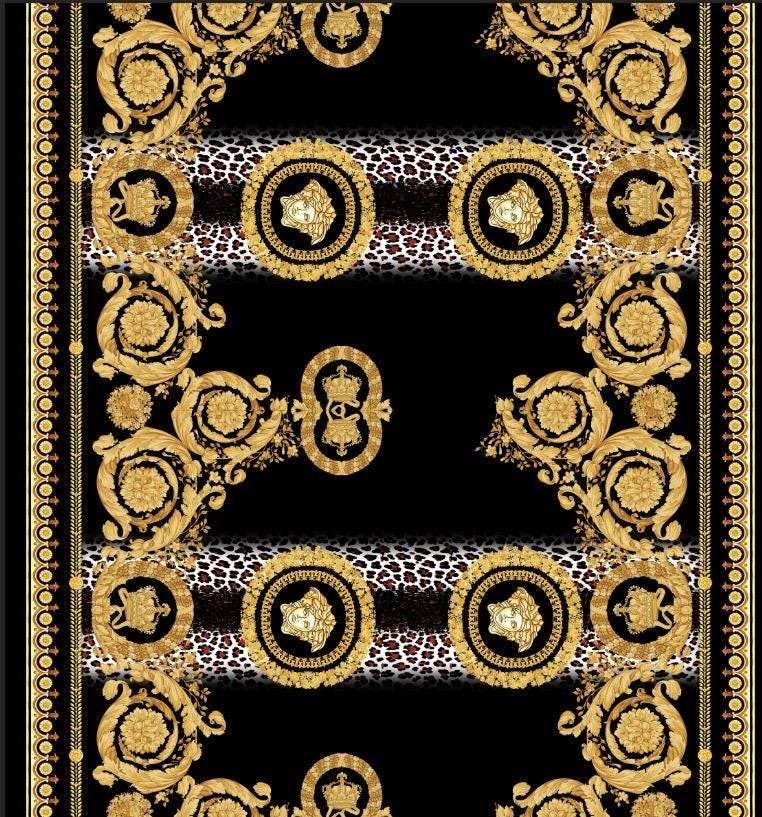 Baroque Leopard Fabric Sold by the Metre