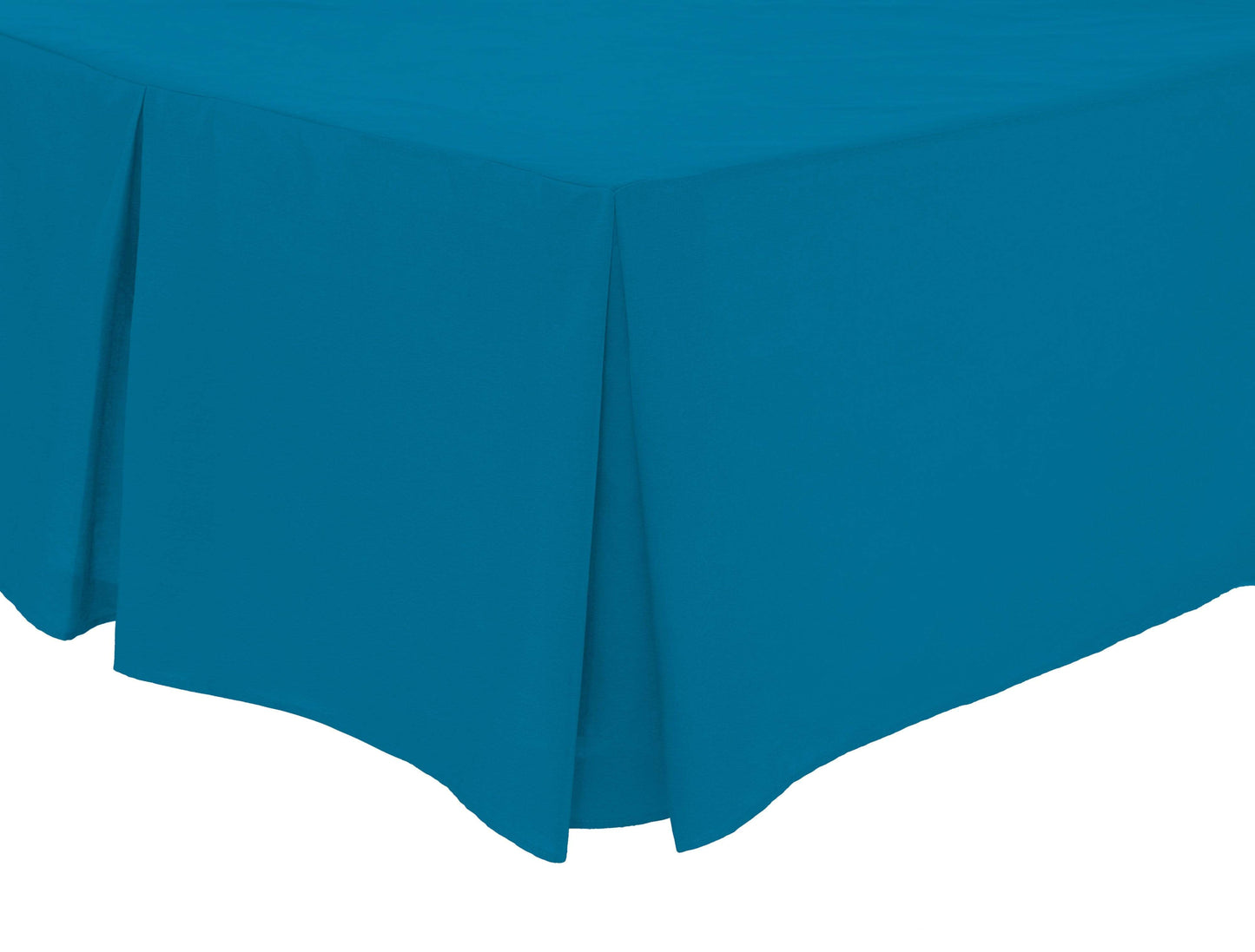 Basics Fitted Pleated Valance Super Soft Indus Valley Cotton Blend Sheet Multiple Sizes and Colours Luxurious Bedding OEKO-TEX Certified by OLIVIA ROCCO