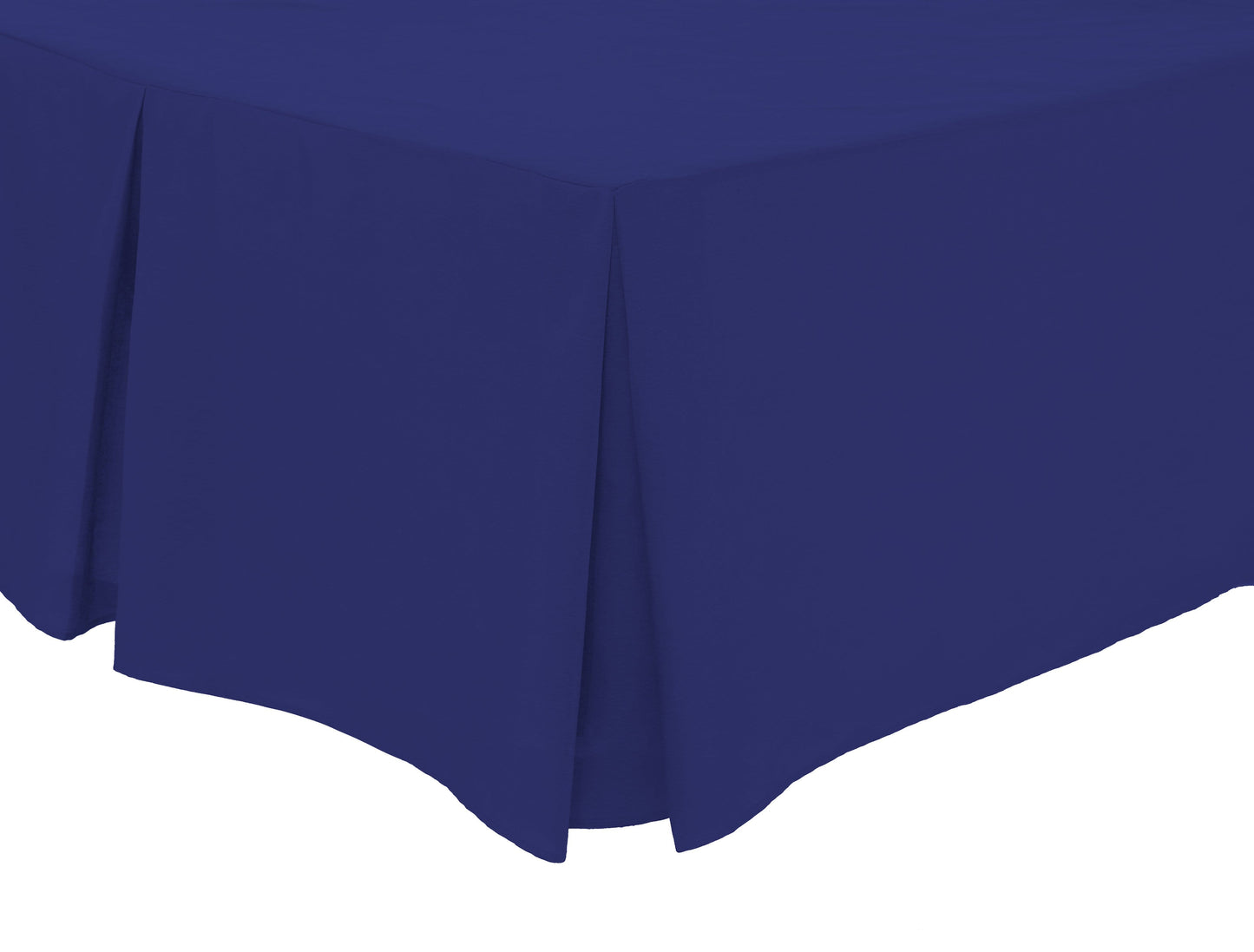 Basics Fitted Pleated Valance Super Soft Indus Valley Cotton Blend Sheet Multiple Sizes and Colours Luxurious Bedding OEKO-TEX Certified by OLIVIA ROCCO