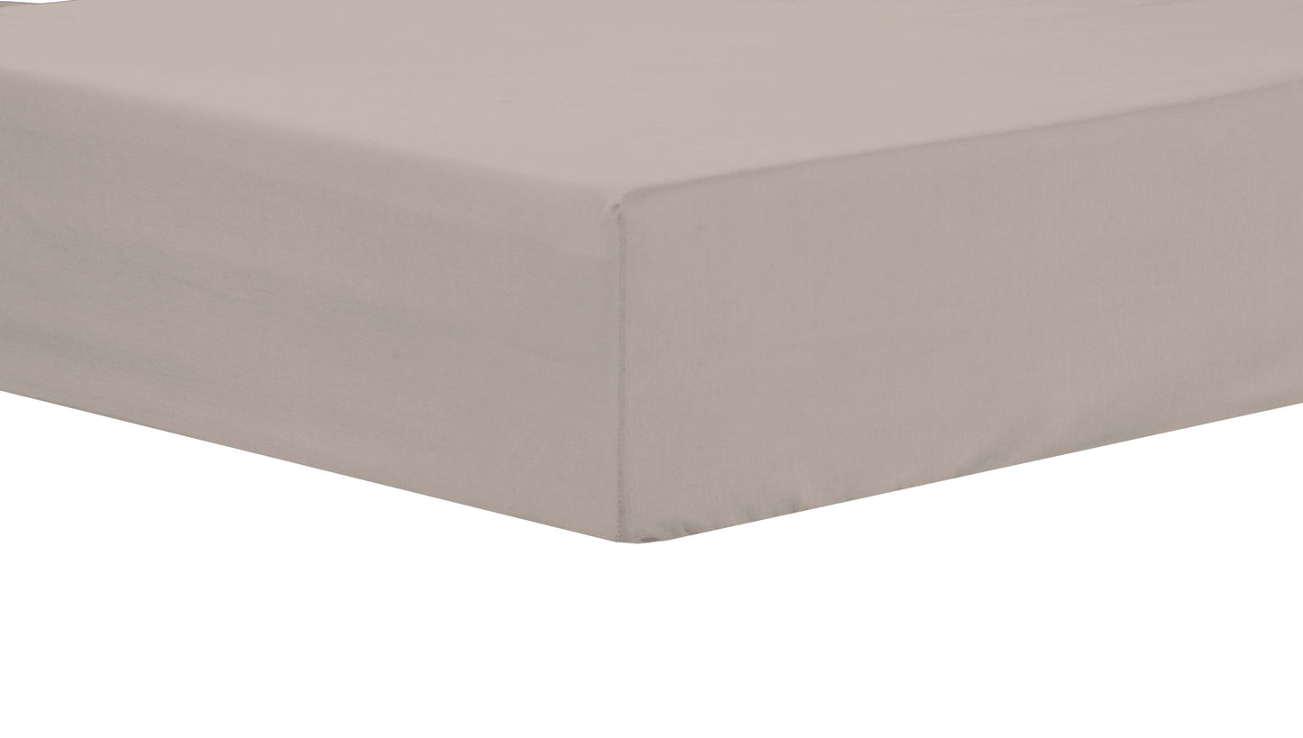 Basics Super Soft Durable Fitted Sheet High-Quality Indus Valley Cotton Linen Elasticated for Perfect Fit Multiple Sizes and Colours OEKO-TEX Certified Bedding by OLIVIA ROCCO