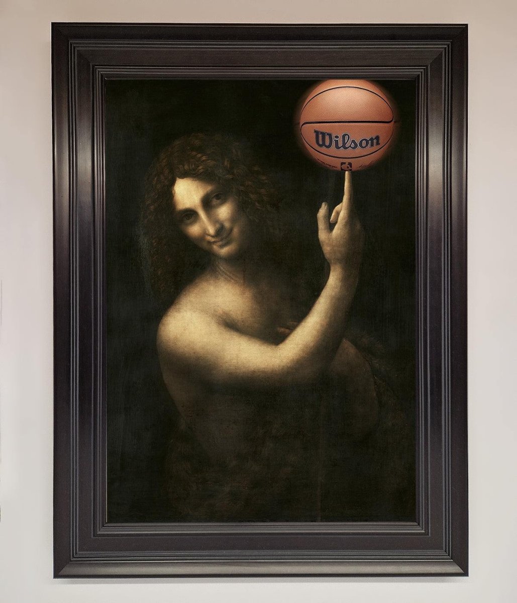 Basketball Renaissance Altered Framed Print