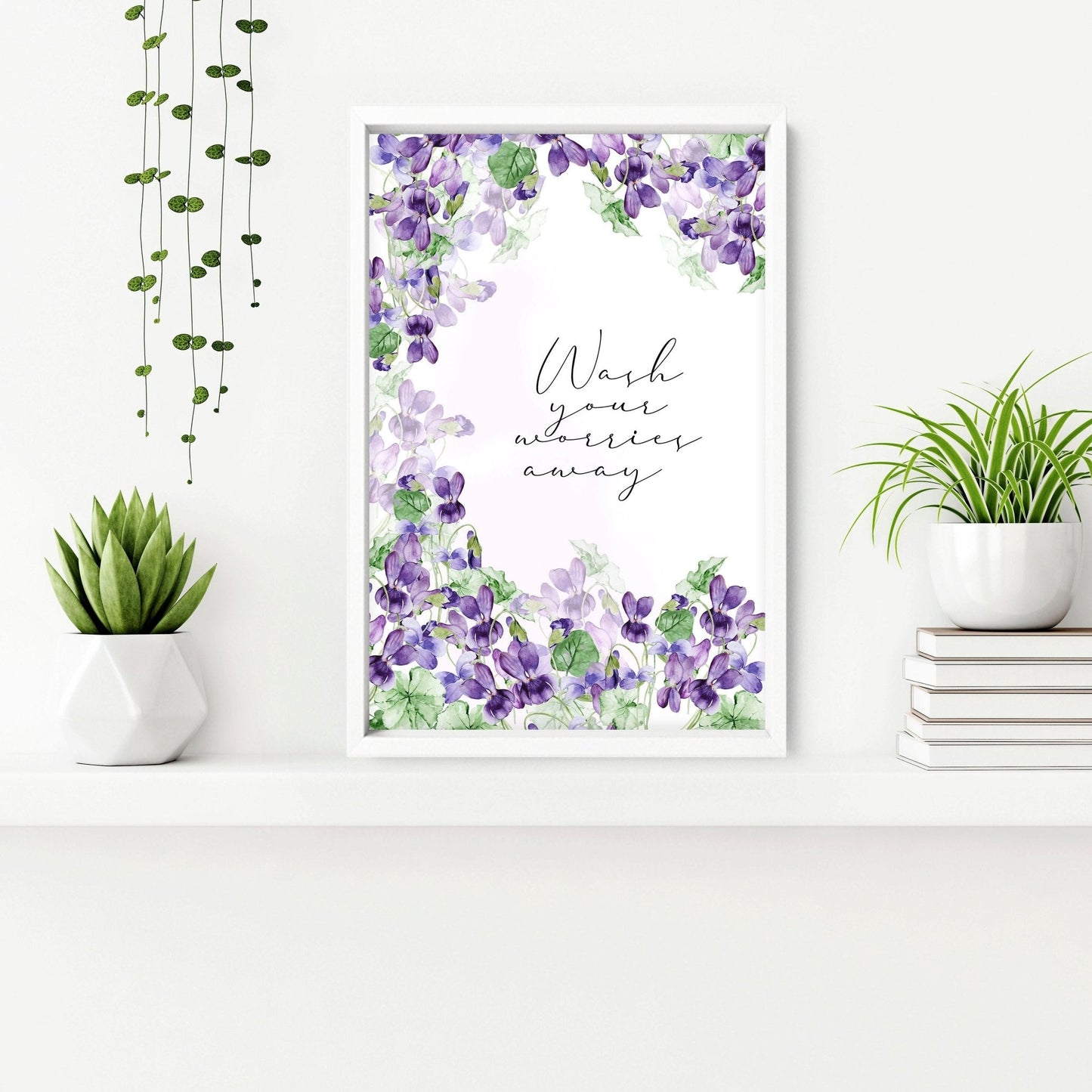 Bath pictures for wall | set of 2 Shabby Chic  wall art prints