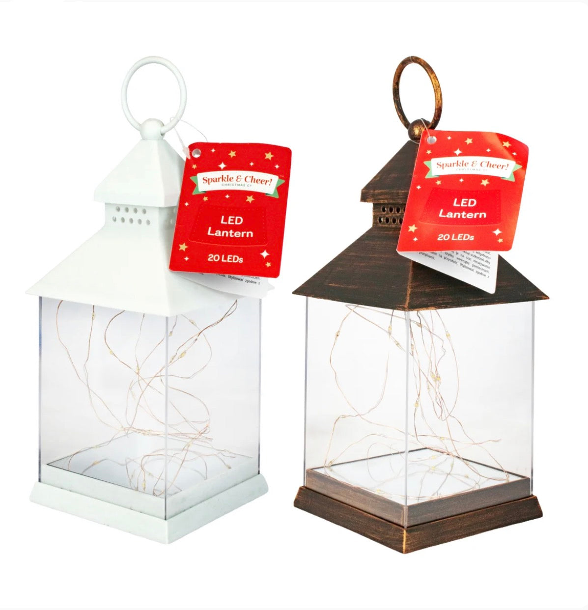 Battery-operated 20 LED lantern