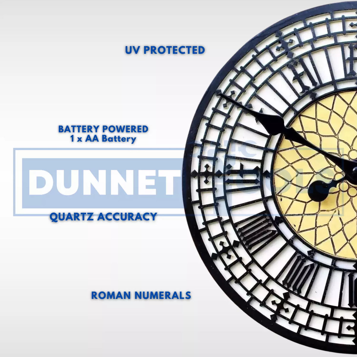 30cm Big Ben Face Garden Outdoor Wall Clock Roman Numerals
