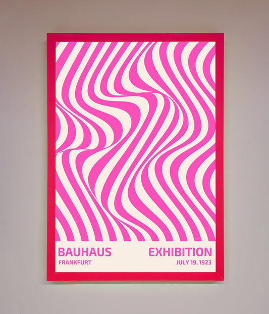 Bauhaus Pink Expedition Framed Wall Art