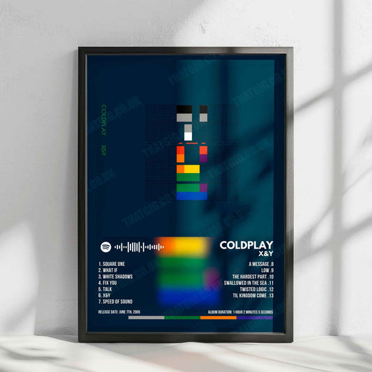 Coldplay "X&Y" Album Cover Poster - with Complete Tracklist