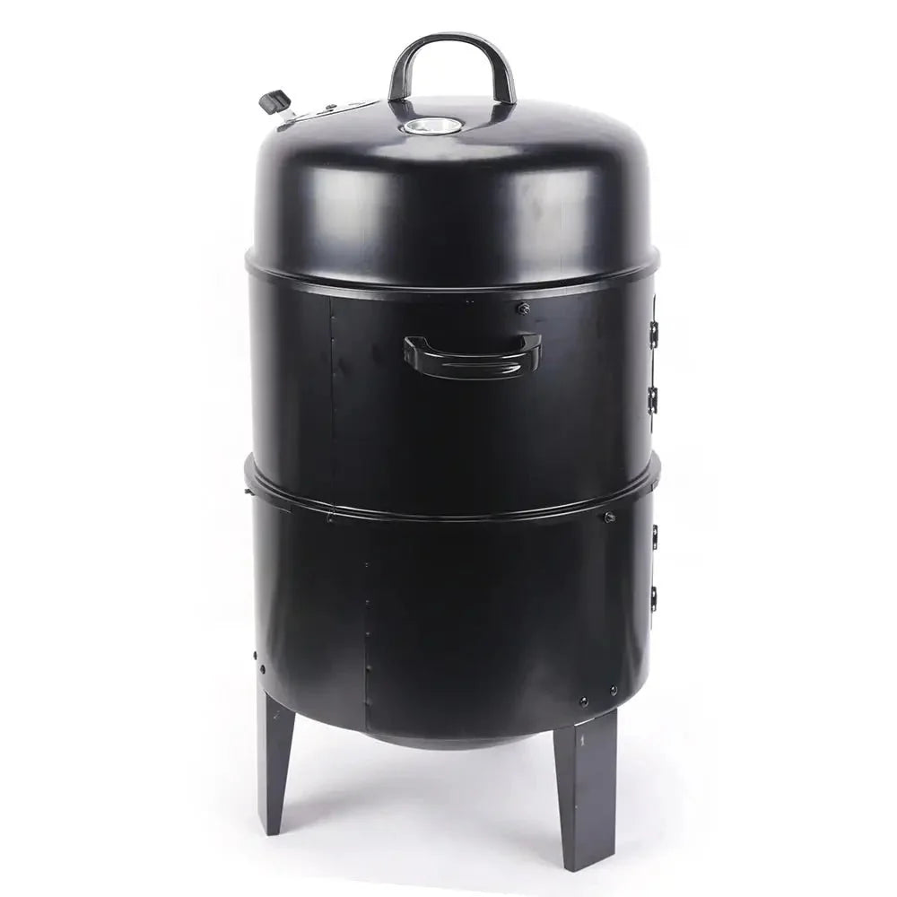 BBQ Smoker Oven with Thermometer for Outdoor Cooking