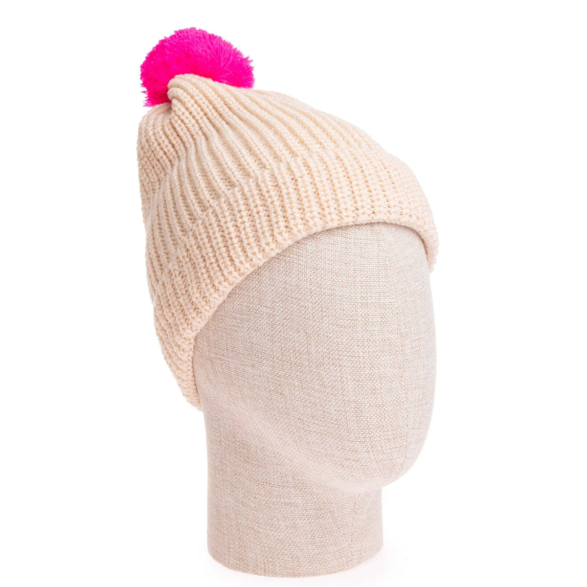 HelloBaby Colourful Pom-Pom Knitted Baby Beanie (One Size)
