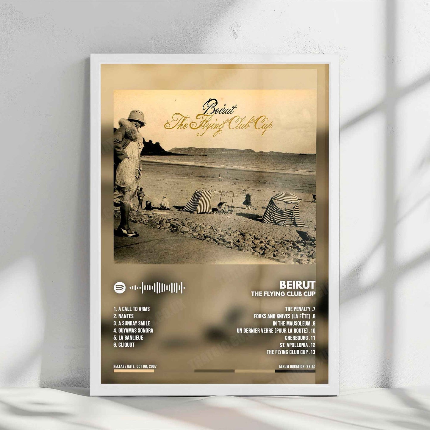 Beirut "The Flying Club Cup" Album Cover Poster - with Complete Tracklist