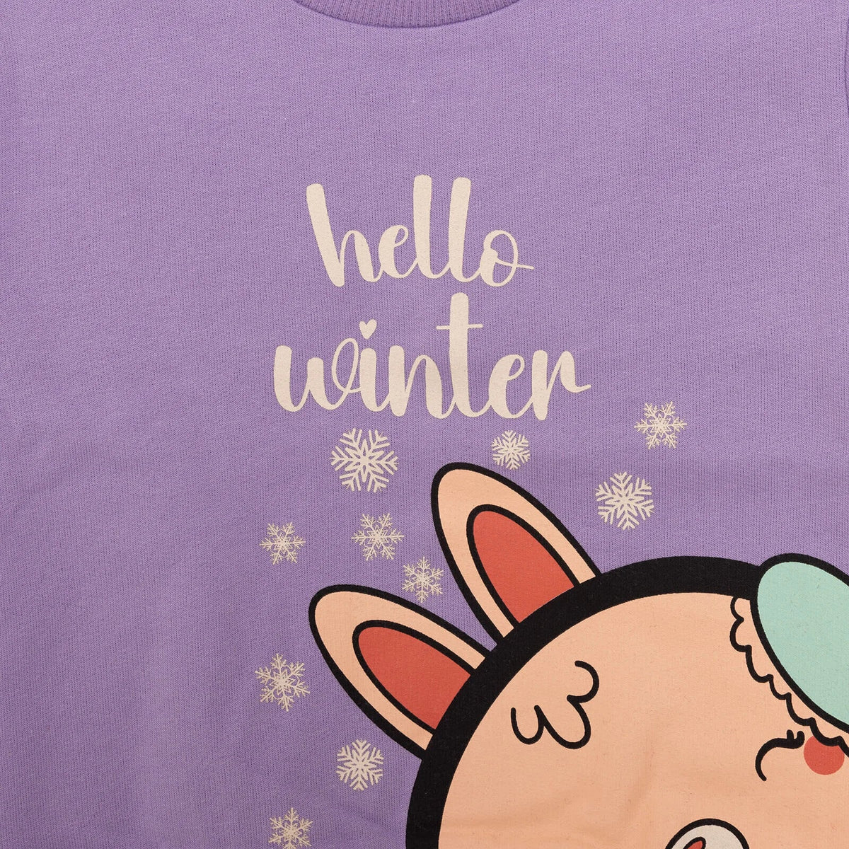 HelloBaby "Hello Winter" Slogan Brushed Baby Sweatshirt (6 Months to 5 Years)