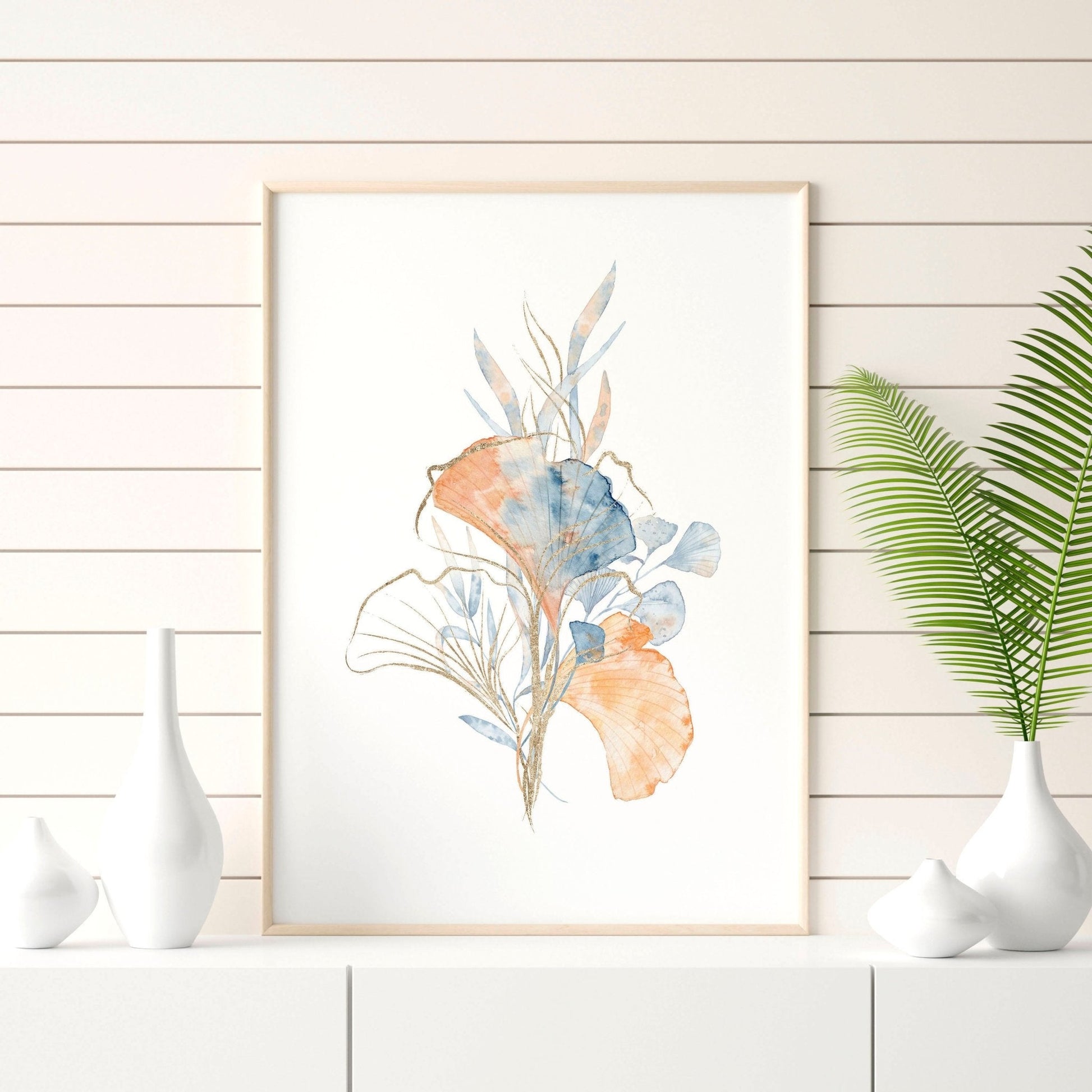 Beach theme decor wall art | Set of 3 wall art prints
