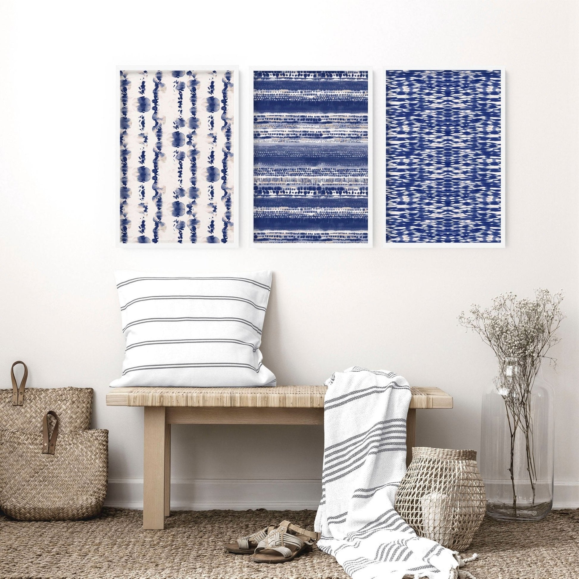 Beach Art | Set of 3 framed wall art prints