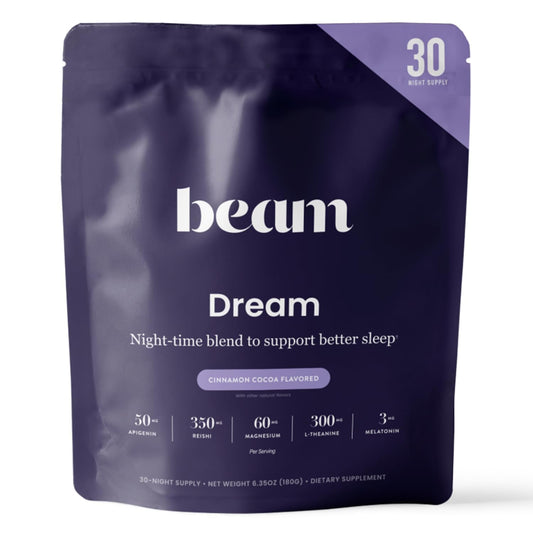 Beam Dream Sleep Powder – L-Theanine, Apigenin, Reishi & Magnesium | Natural Sleep Support