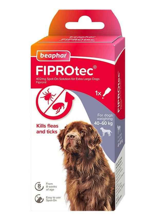 Beaphar FIPORtec Flea & Tick Spot On for Extra Large Dogs (40-60kg) 1 pipette