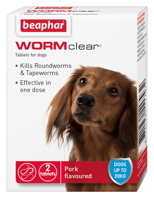Beaphar WORMclear Dog to 20kg 2 tabs x6