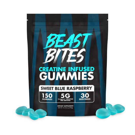 BEAST BITES Creatine Monohydrate Gummies – 5g Creapure, 150 Gummies, USA Made