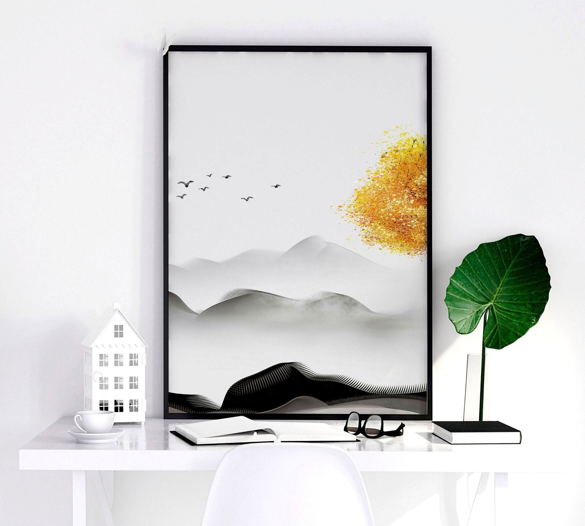 Japanese interior decor | set of 3 wall art prints for bedroom