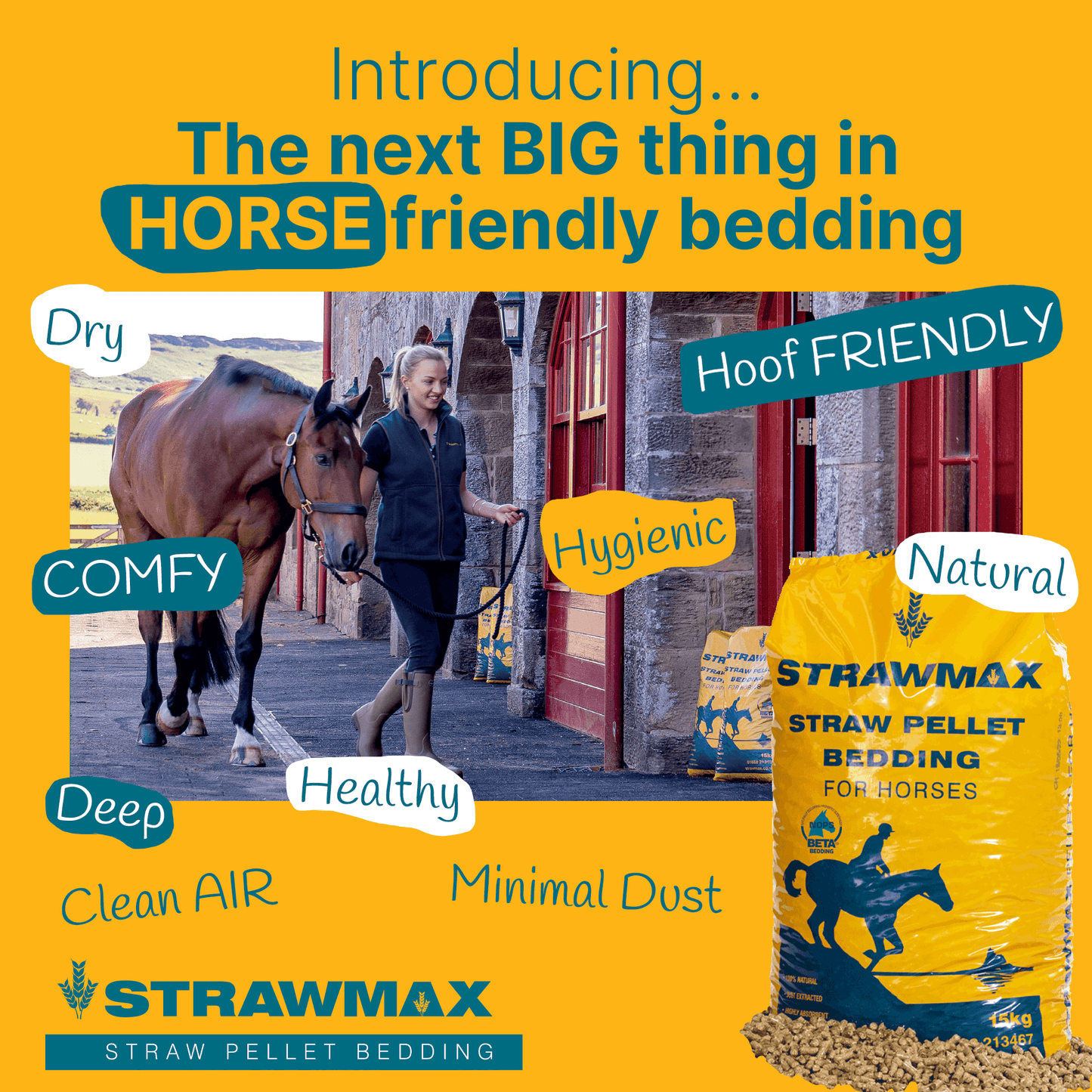 Bedmax Strawmax Straw Pellet 15kg
