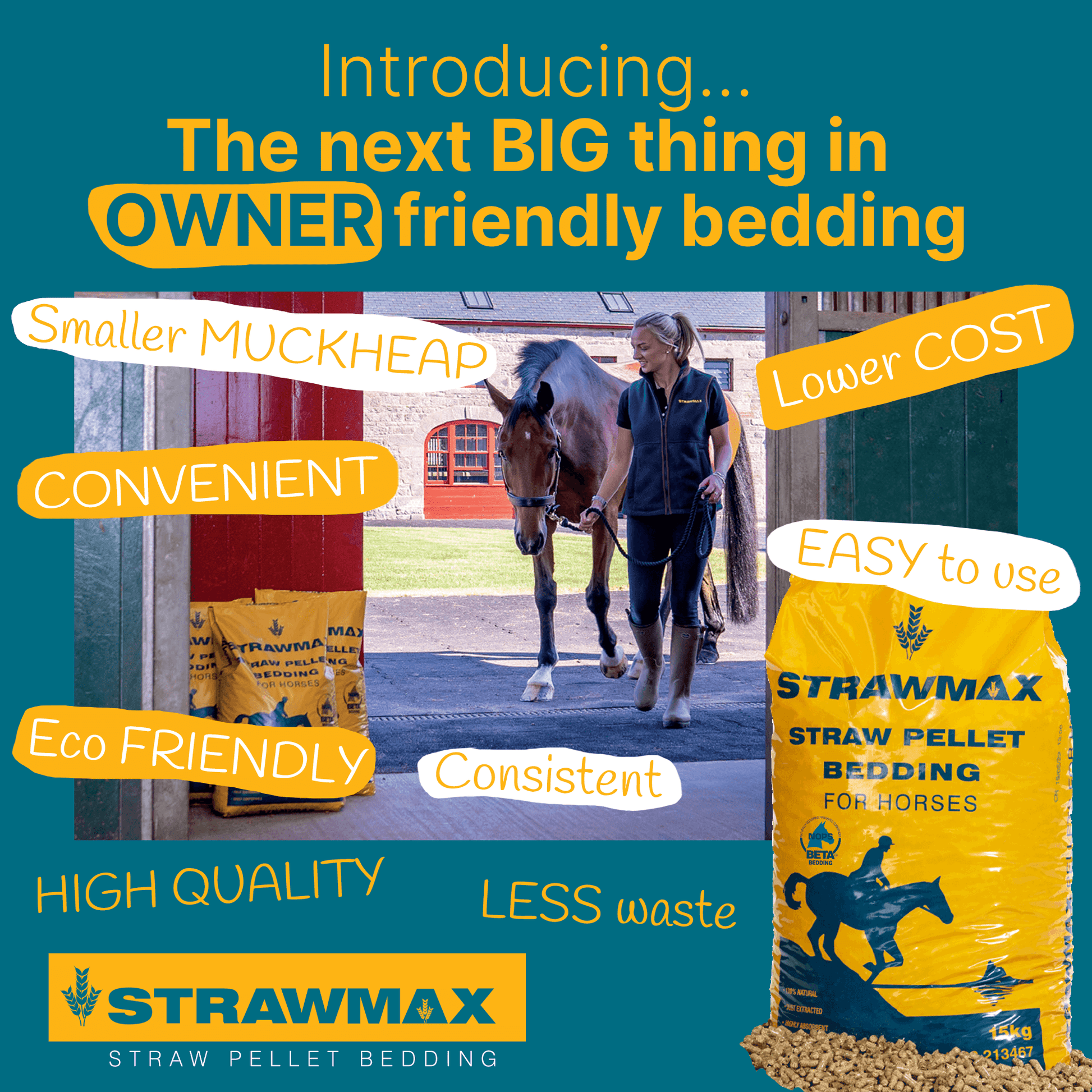 Bedmax Strawmax Straw Pellet 15kg
