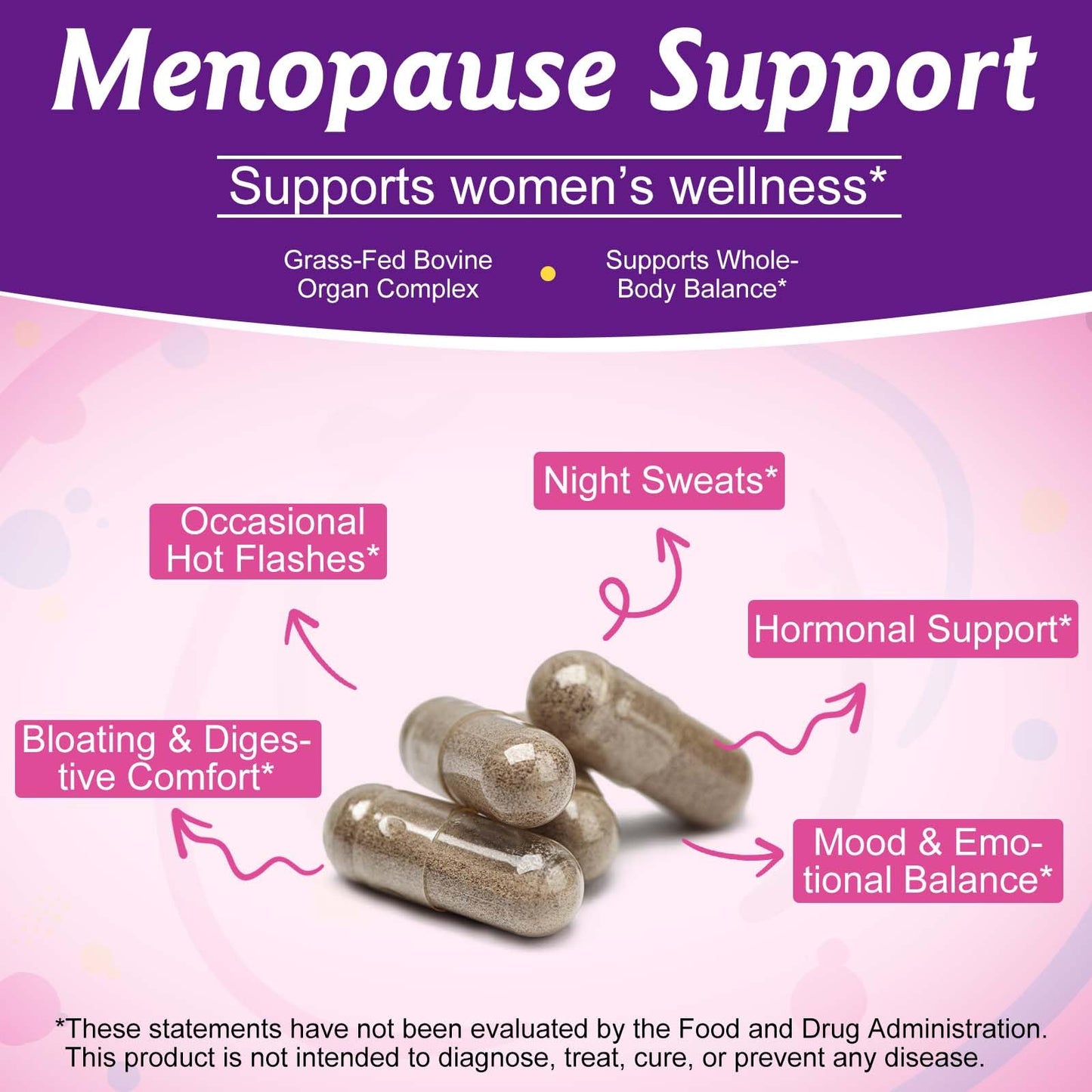 Beef Organ Supplement for Women – 60 Capsules, Grass-Fed & Non-GMO