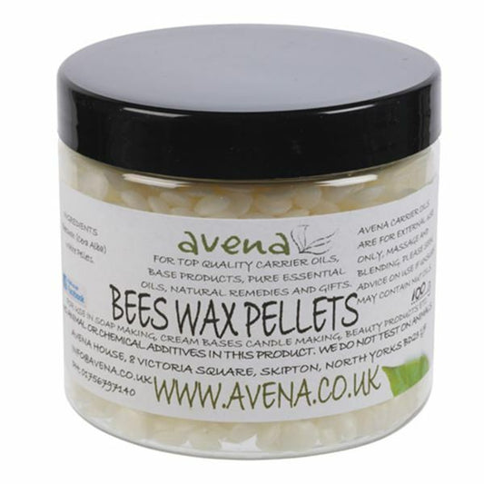 Beeswax (Cera alba) Pellets 100g|Pure White Cosmetic Grade