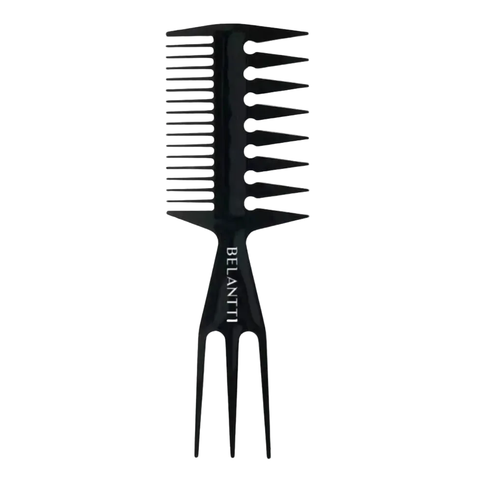 Belantti 3-in-1 Wide Tooth Detangling Comb for Curly Hair