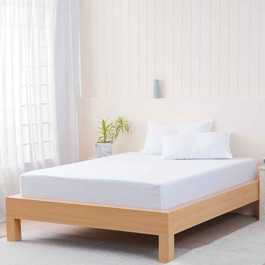 Bella Flanellette (Brushed Cotton) - White Fitted Sheet