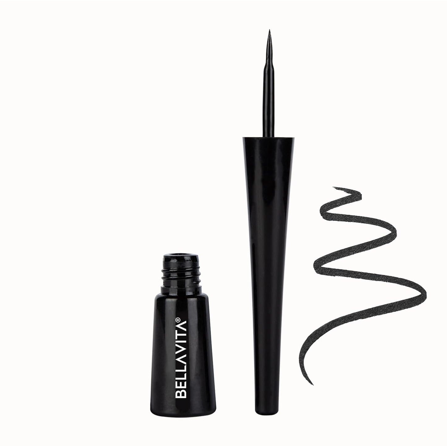 BELLAVITA Black Matte Waterproof Eyeliner | Smudge-Proof | Biotin Enriched
