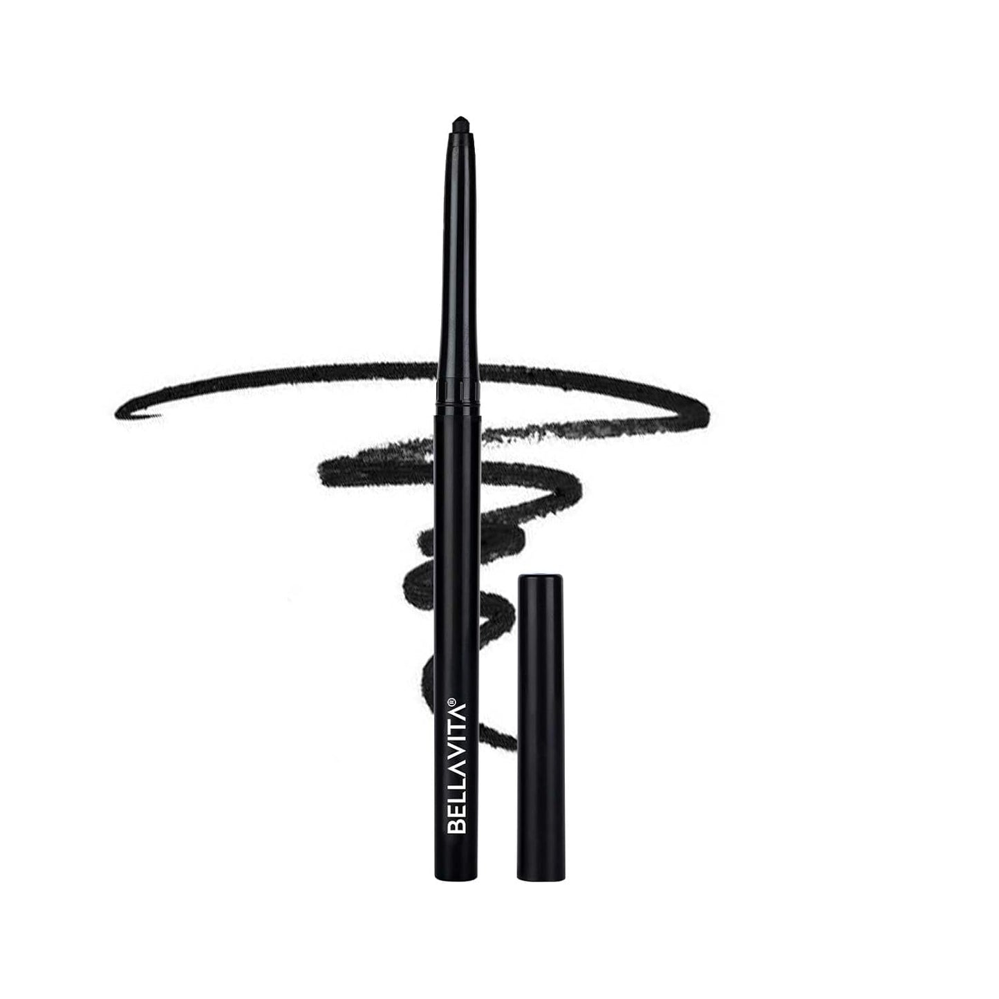 BELLAVITA Black Matte Waterproof Eyeliner | Smudge-Proof | Biotin Enriched