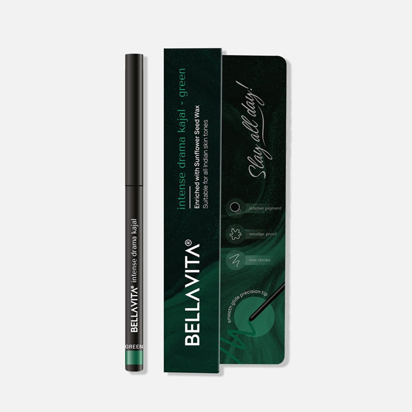 BELLAVITA Black Matte Waterproof Eyeliner | Smudge-Proof | Biotin Enriched