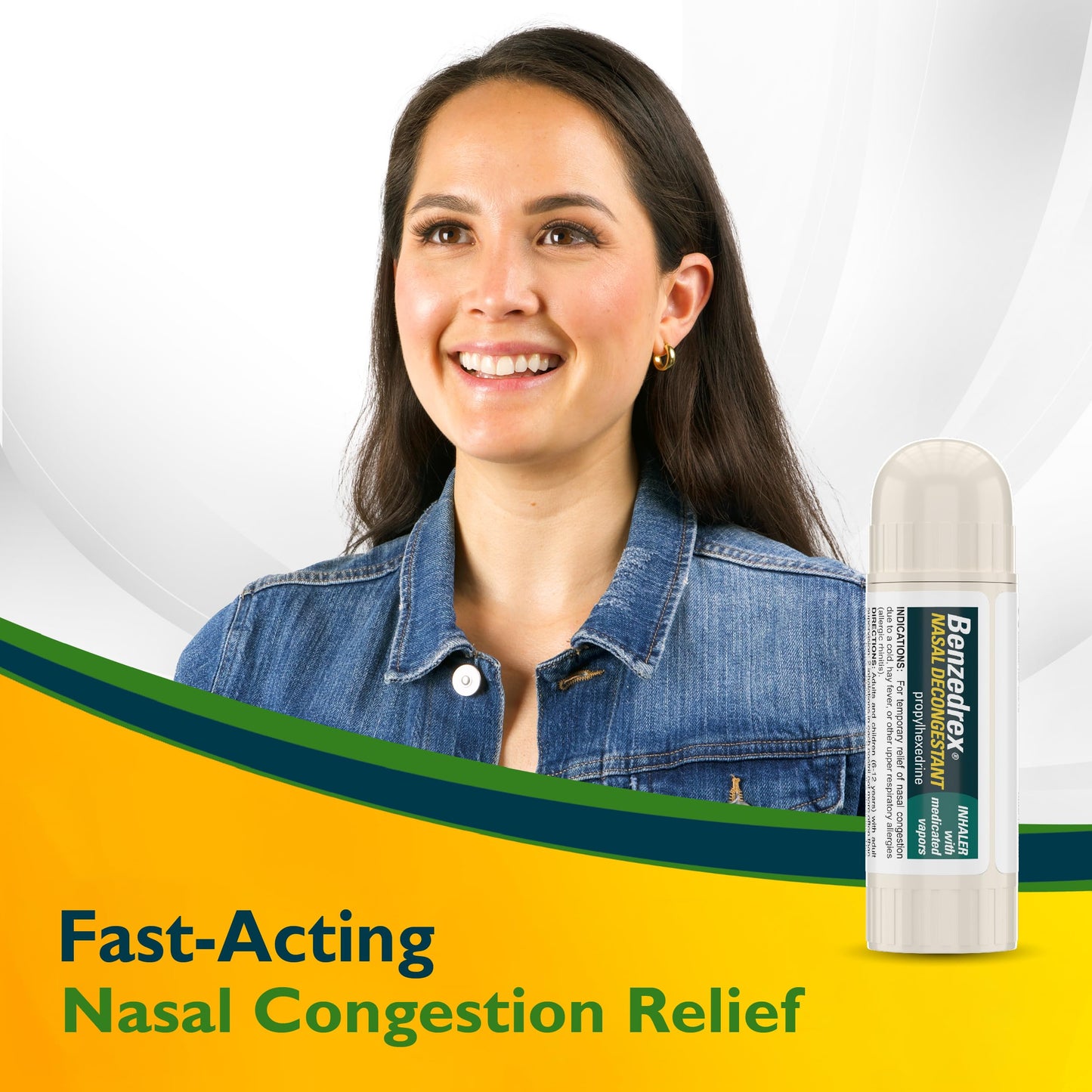 Benzedrex Inhaler Propylhexedrine Nasal Decongestant - 12 Count | Portable Nasal Relief