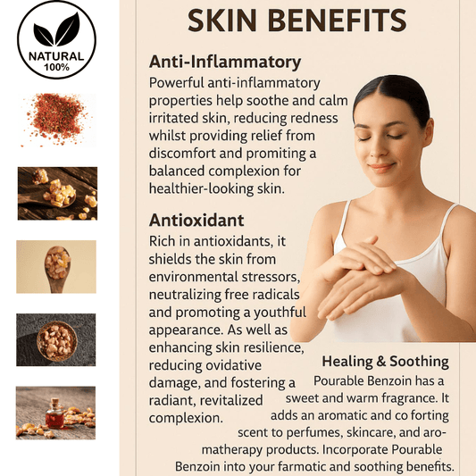 Benzoin Essential Oil Styrax 10ml 30ml 100ml – Natural Resin Oil UK Aromatherapy