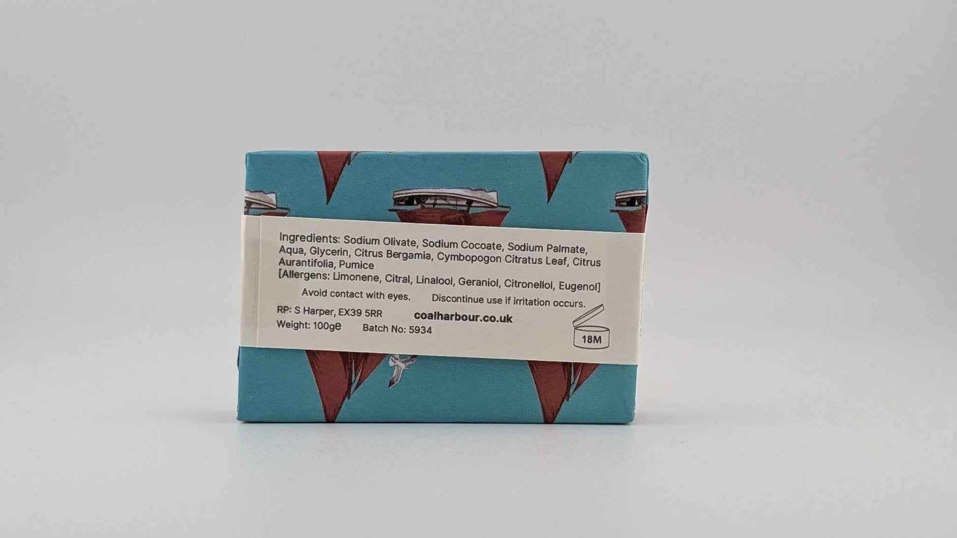 Bergamot & Lemongrass with Pumice 100g Soap Bar