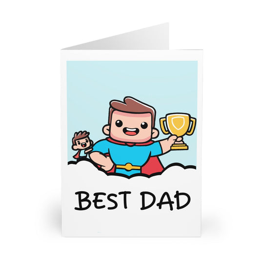 Best Dad Superhero Card – Funny Father’s Day or Birthday Card
