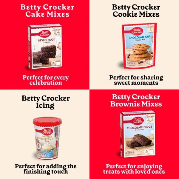 Betty Crocker Chocolate Chip Cookie Mix 200g (Case of 8)